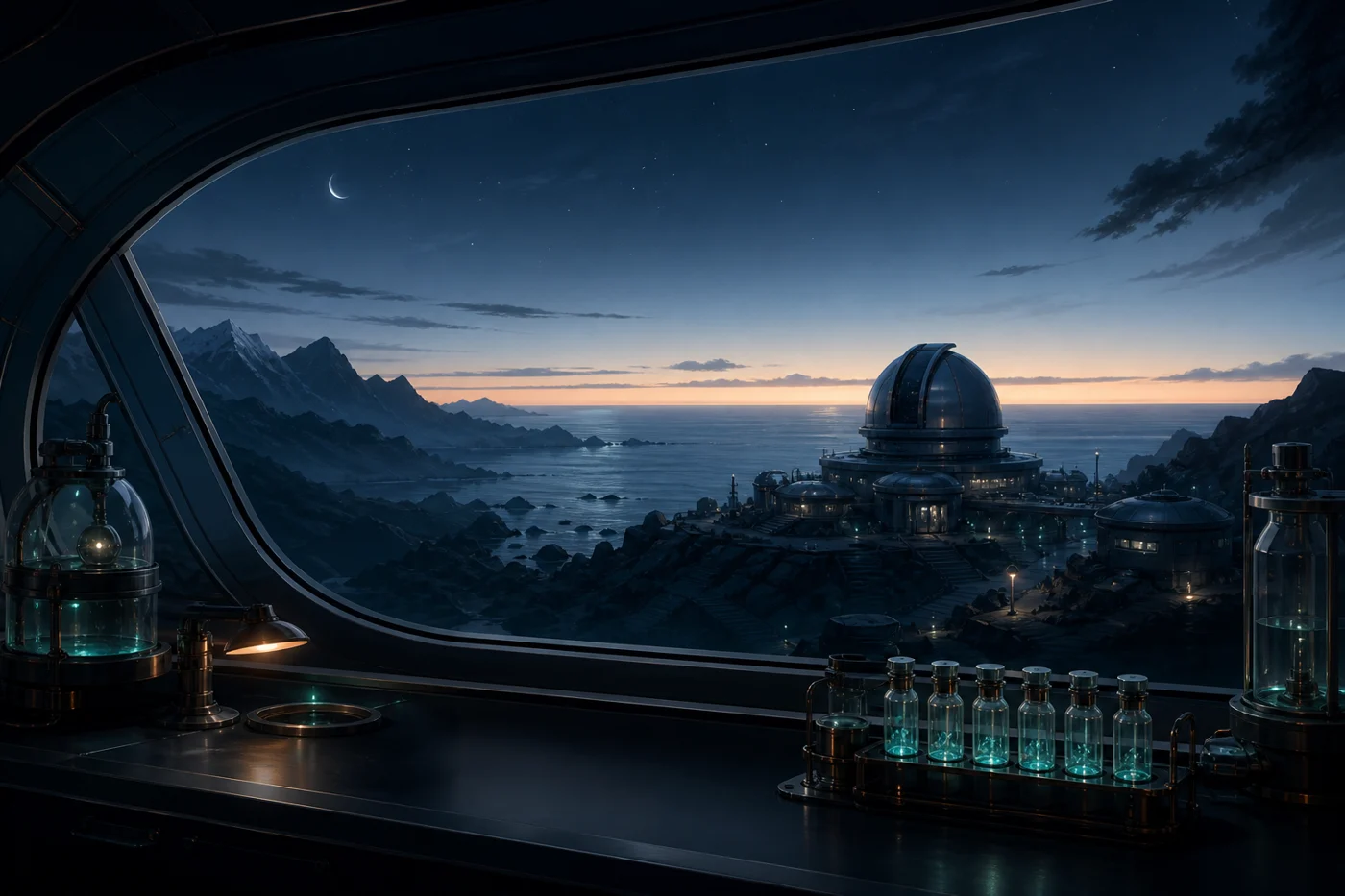 Antidote at Dawn game artwork: the Meridian observatory