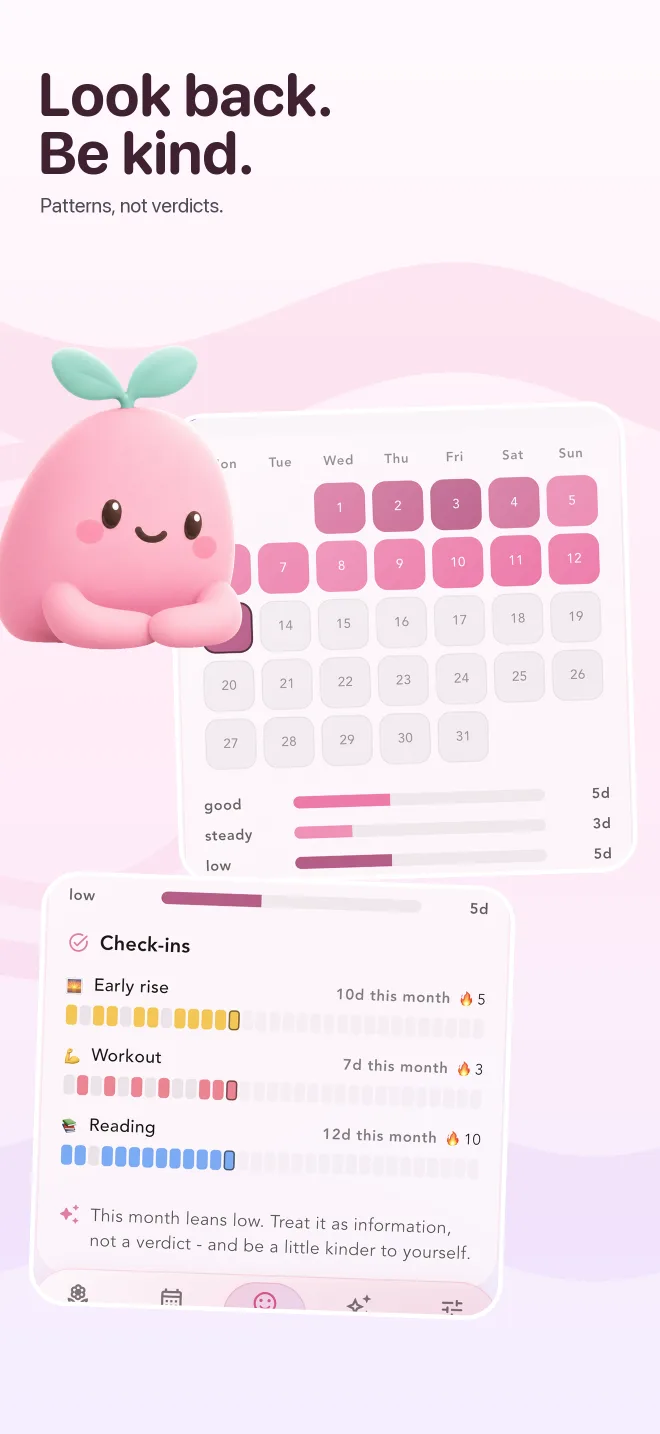 Temi progress and reflection screen